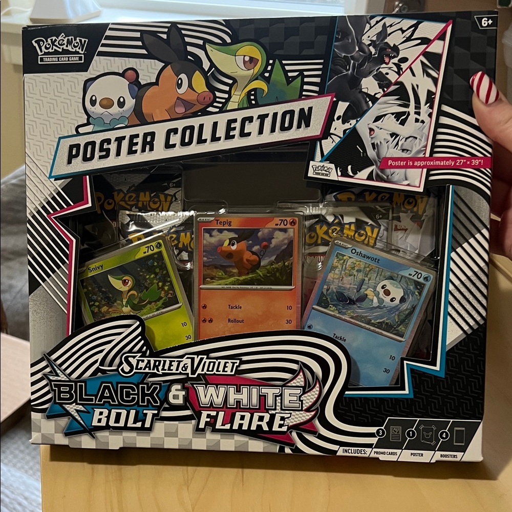 Pokemon Scarlet & Violet Black Bolt & White Flare Poster Collection Box